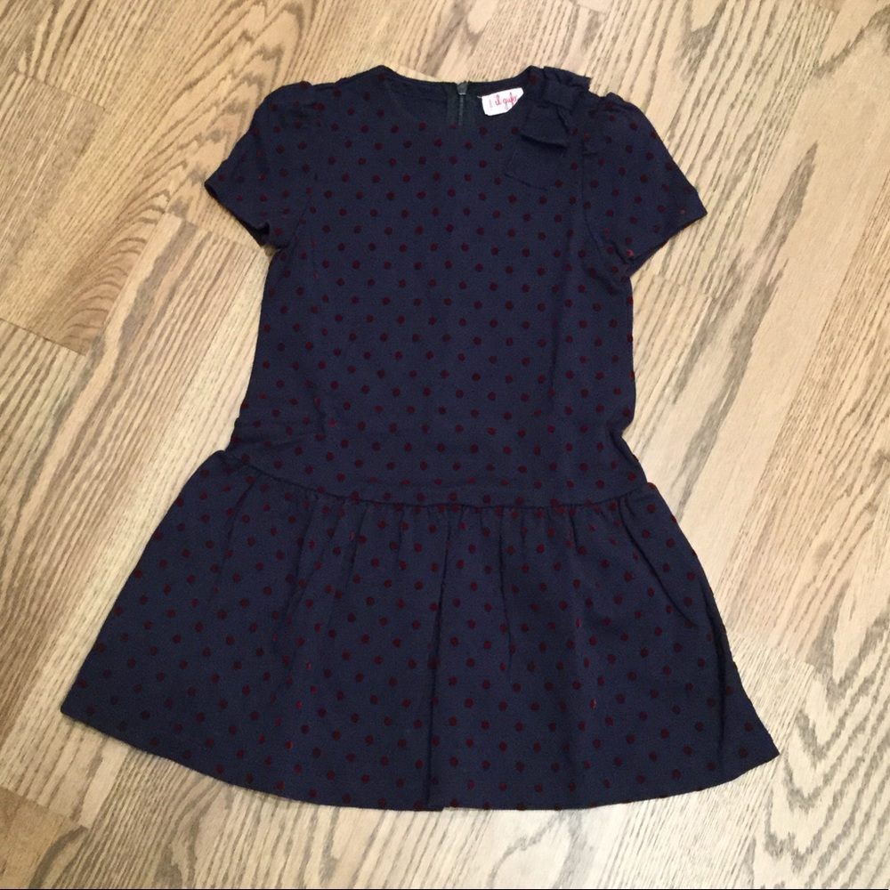 IL Gufo navy polka dot dress size 2 & 5 Yrs